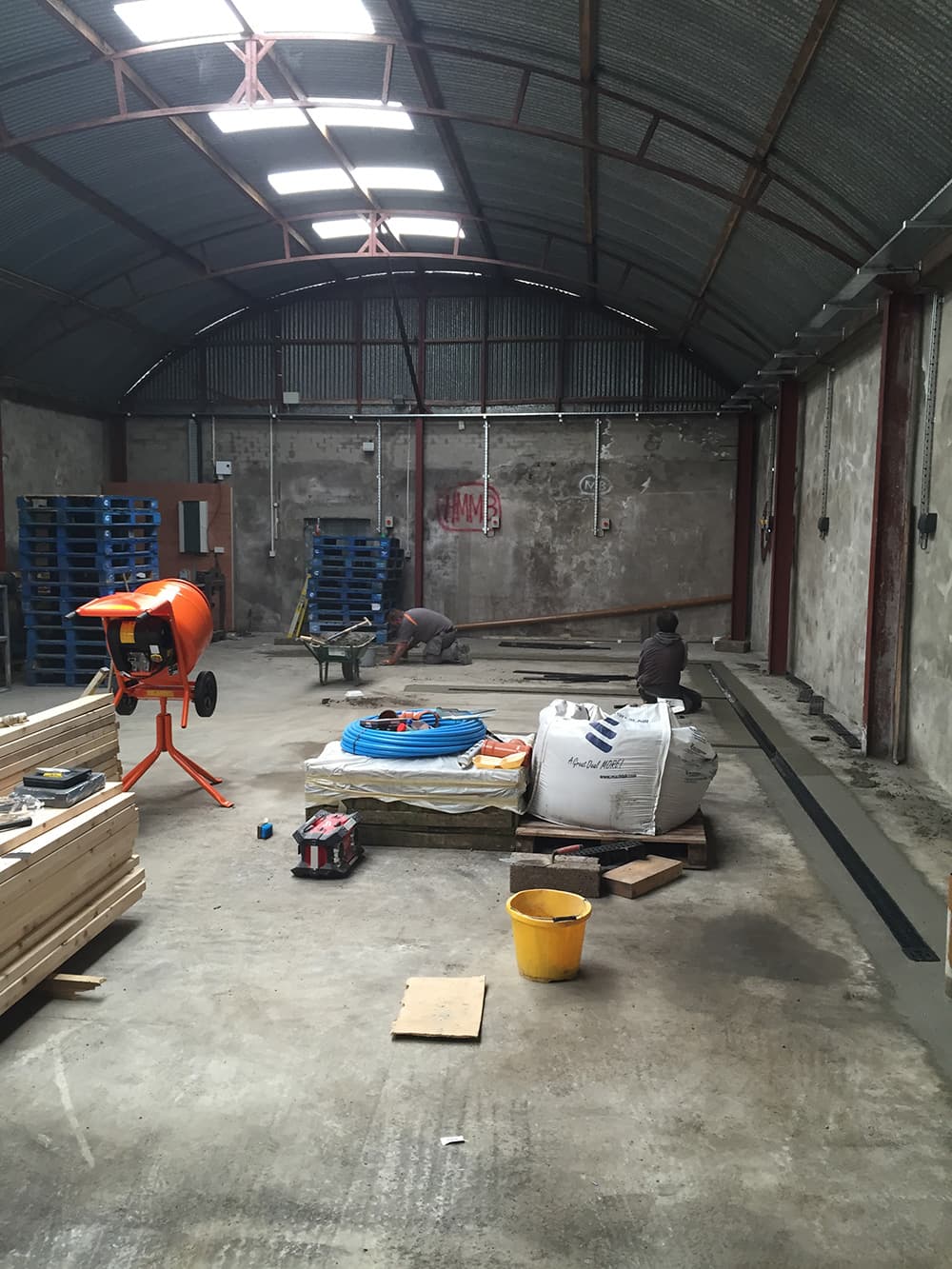 That’s Paul our builder at work